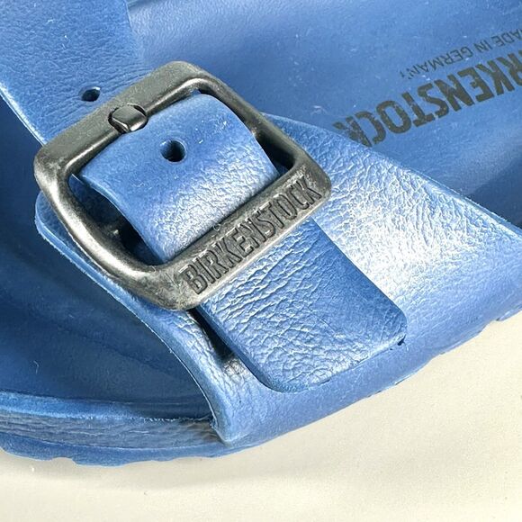 Women's Birkenstock Blue Madrid Eva Slip On Sandals Slides US Size 8-8.5 EU 39 - Picture 15 of 15